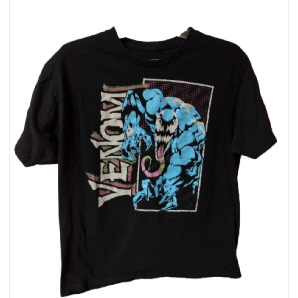 M6) Marvel Venom Youth Large (16–18) Black Graphic Tee